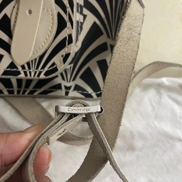 The Cambridge Satchel Company White and Black Patterned Women's Crossbody Bag - Picture 4 of 10